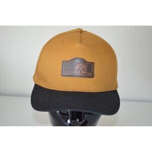 Lurking Class Snapback Hat Gold Brown Black Tank Box Logo Adjustable
